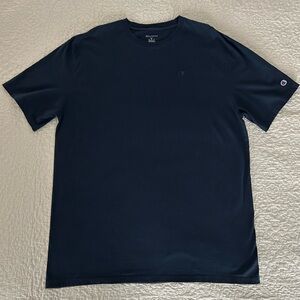 Champion Mens Crew Neck Short Sleeve T-Shirt Big&Tall, Navy, 2XL, great shape